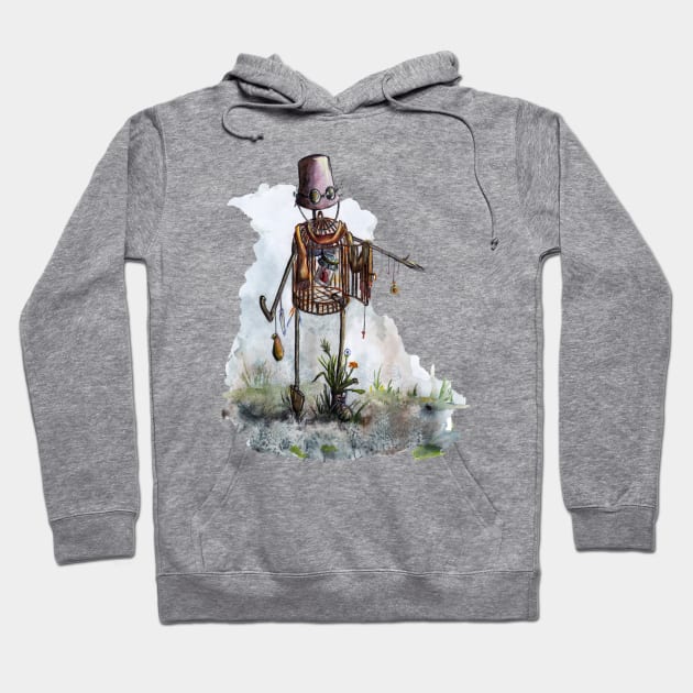 scarecrow - watercolour painting Hoodie by Karolina Studena-art